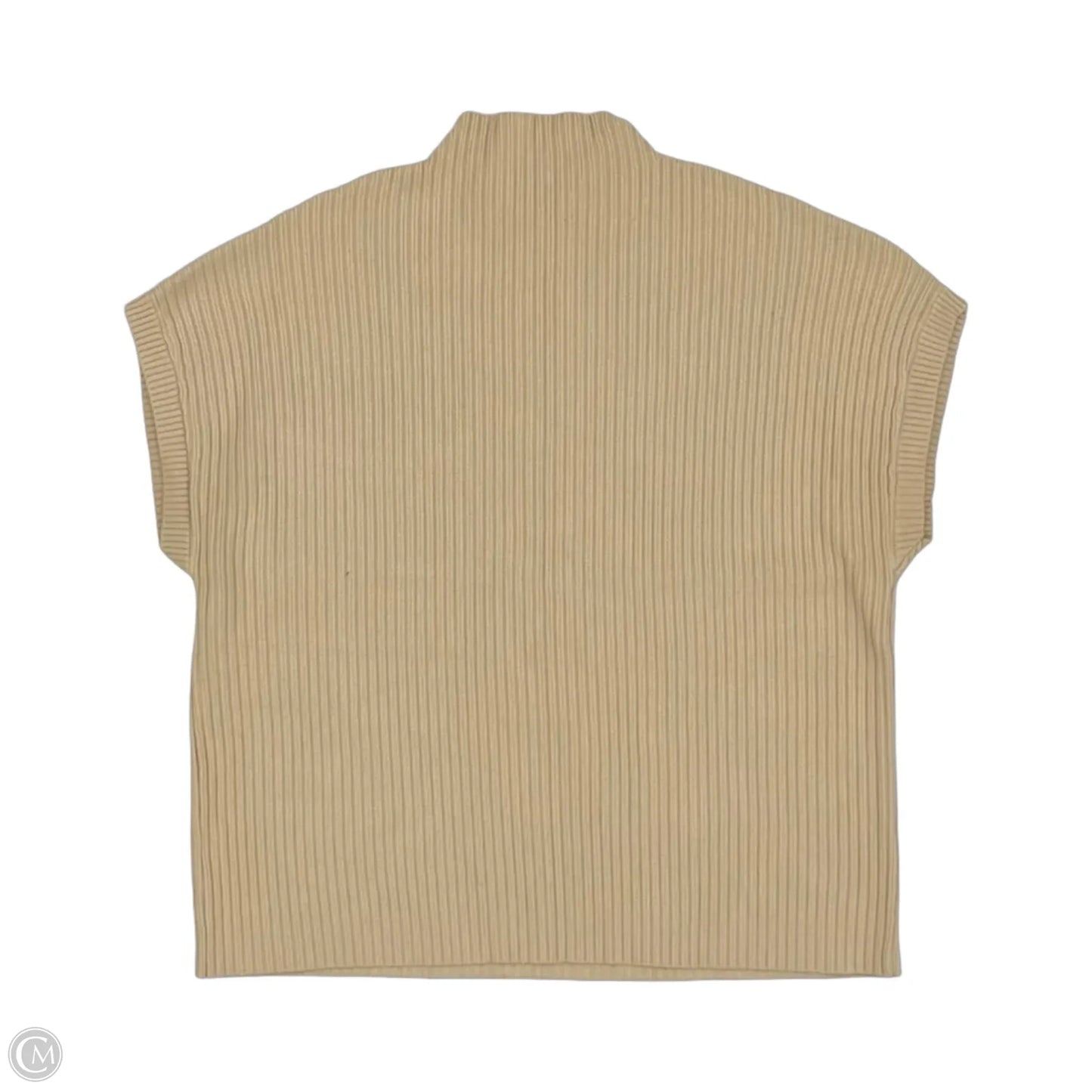 Sweater Short Sleeve By Clothes Mentor In Cream, Size: S