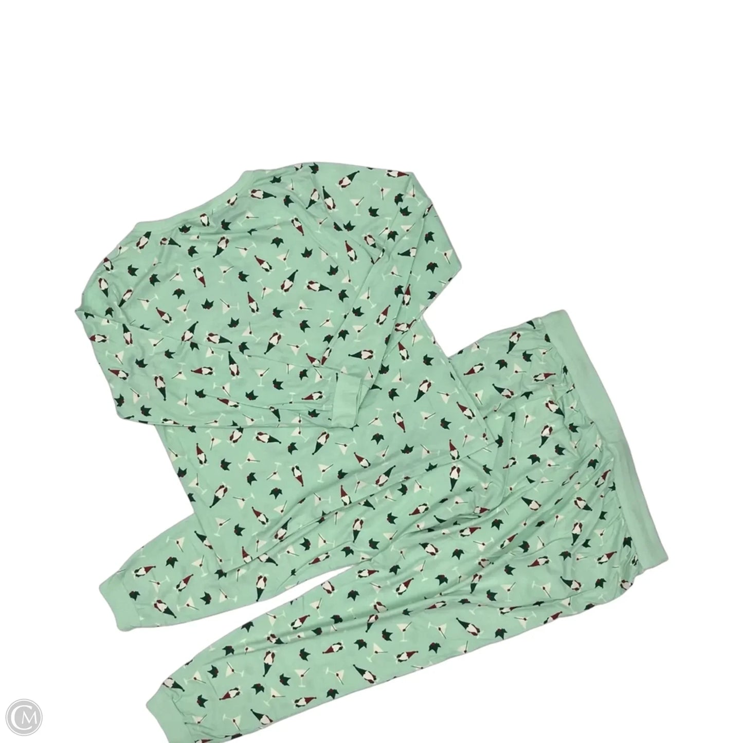 Pajamas 2pc By Serra In Green, Size: Xl