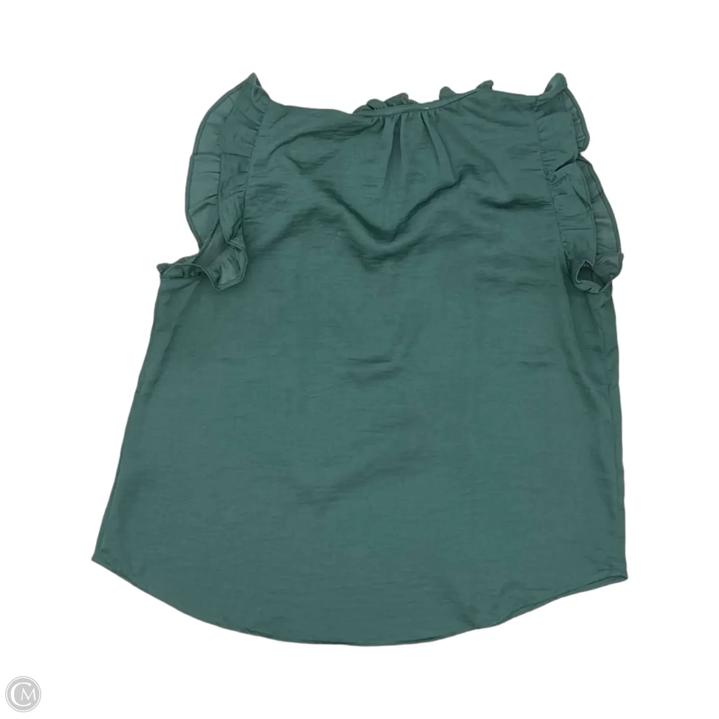 Blouse Sleeveless By Blu Pepper In Teal, Size: L