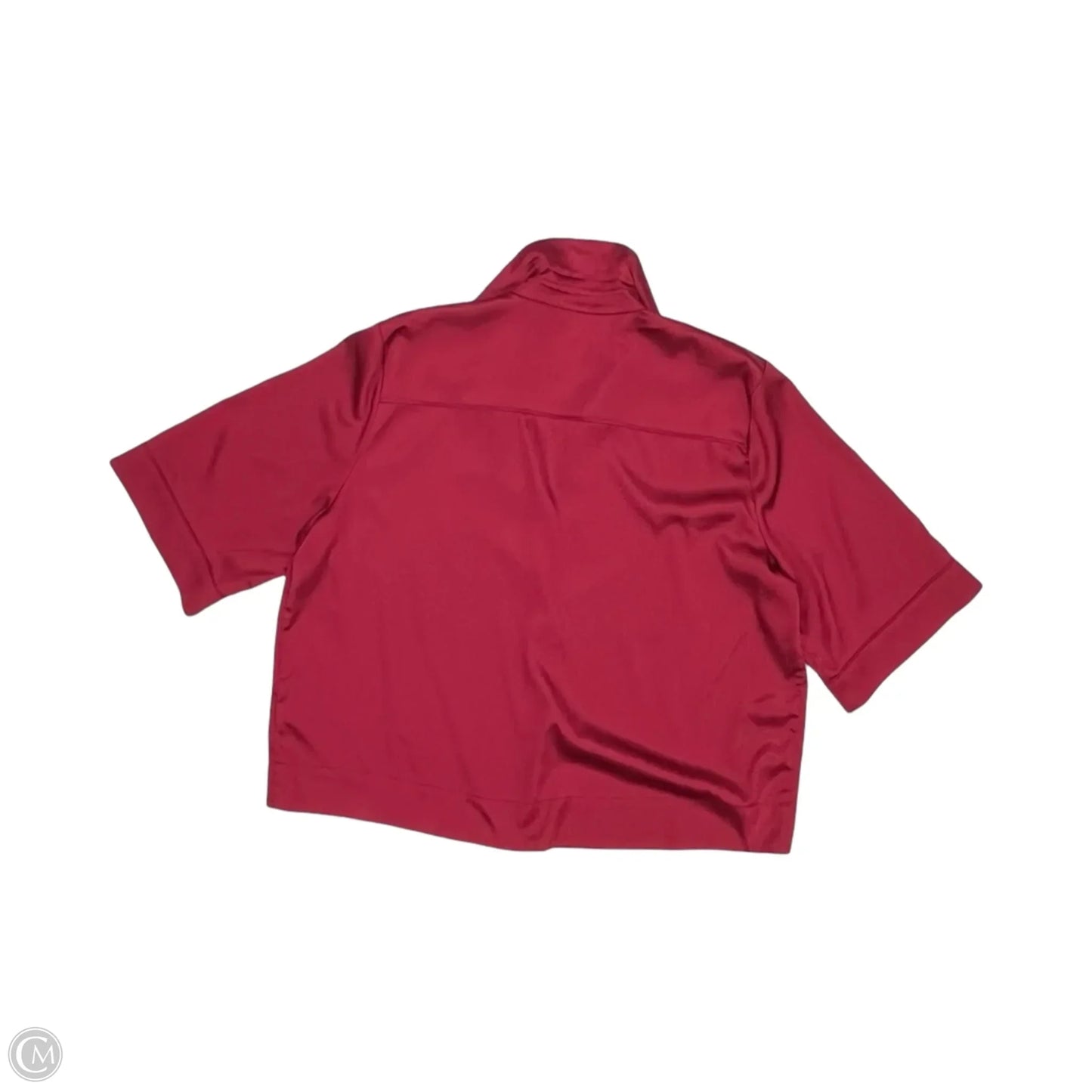 Blouse Short Sleeve By Evereve In Red, Size: L