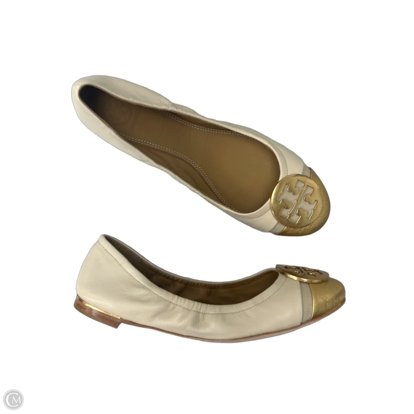 Shoes Designer By Tory Burch In Cream, Size: 6.5
