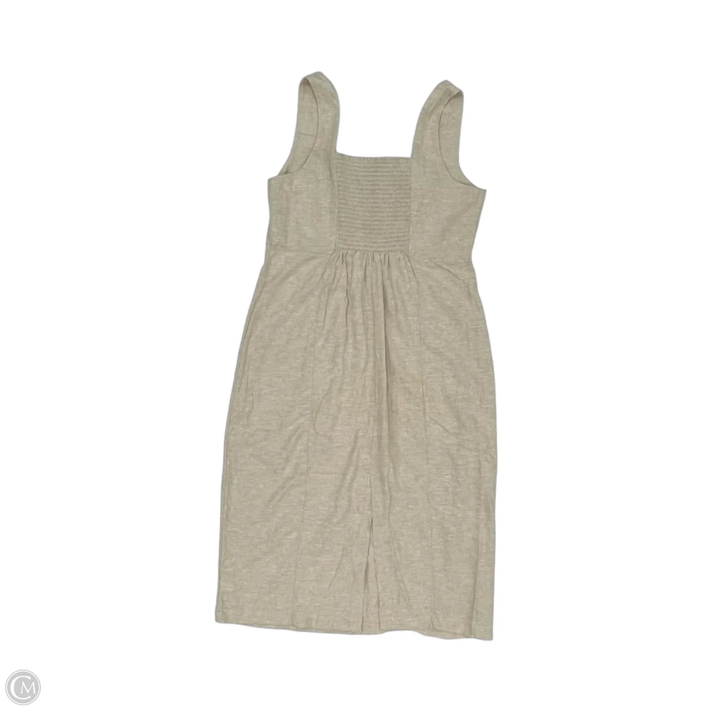 Dress Casual Midi By Old Navy In Tan, Size: L