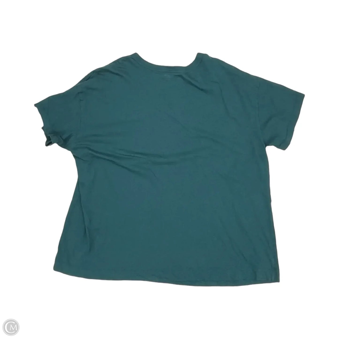 Top Short Sleeve Basic By Old Navy In Teal, Size: Xxl