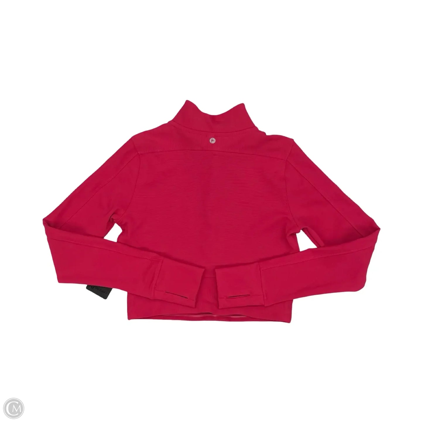 Athletic Top Long Sleeve Collar By 90 Degrees By Reflex In Pink, Size: M