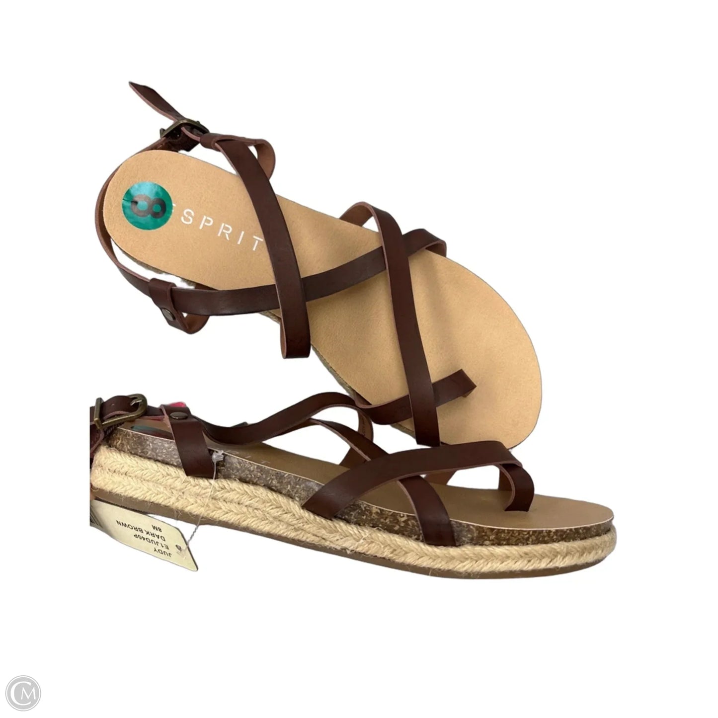 Sandals Flats By Esprit In Brown, Size: 8