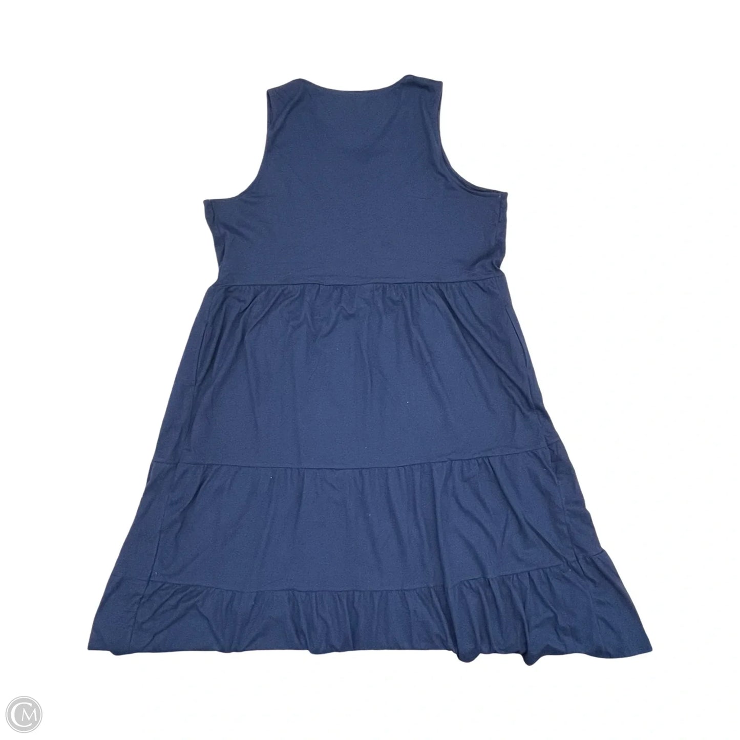 Dress Casual Maxi By Croft And Barrow In Navy, Size: 3x