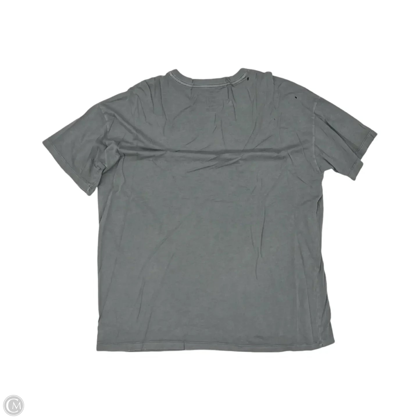 Top Short Sleeve By Aerie In Grey, Size: L