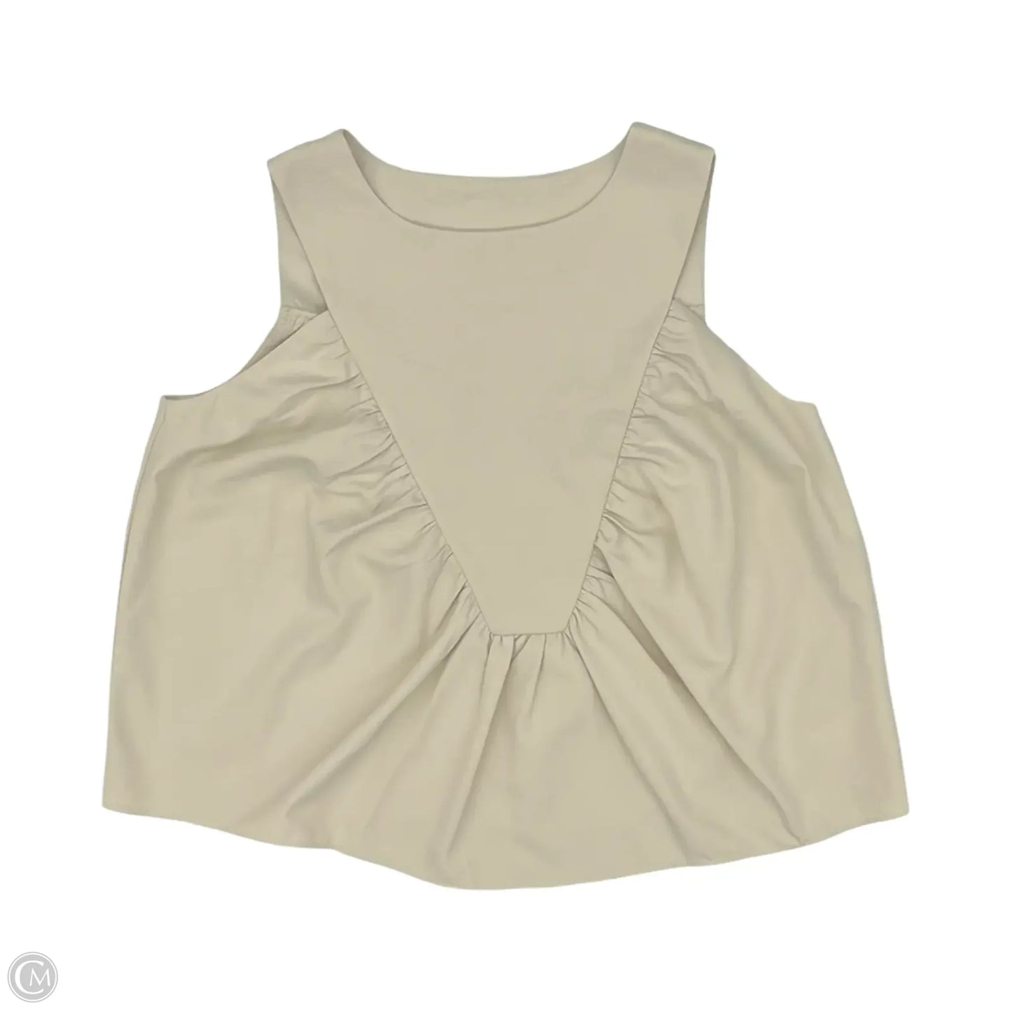 Blouse Sleeveless By Cme In Cream, Size: M