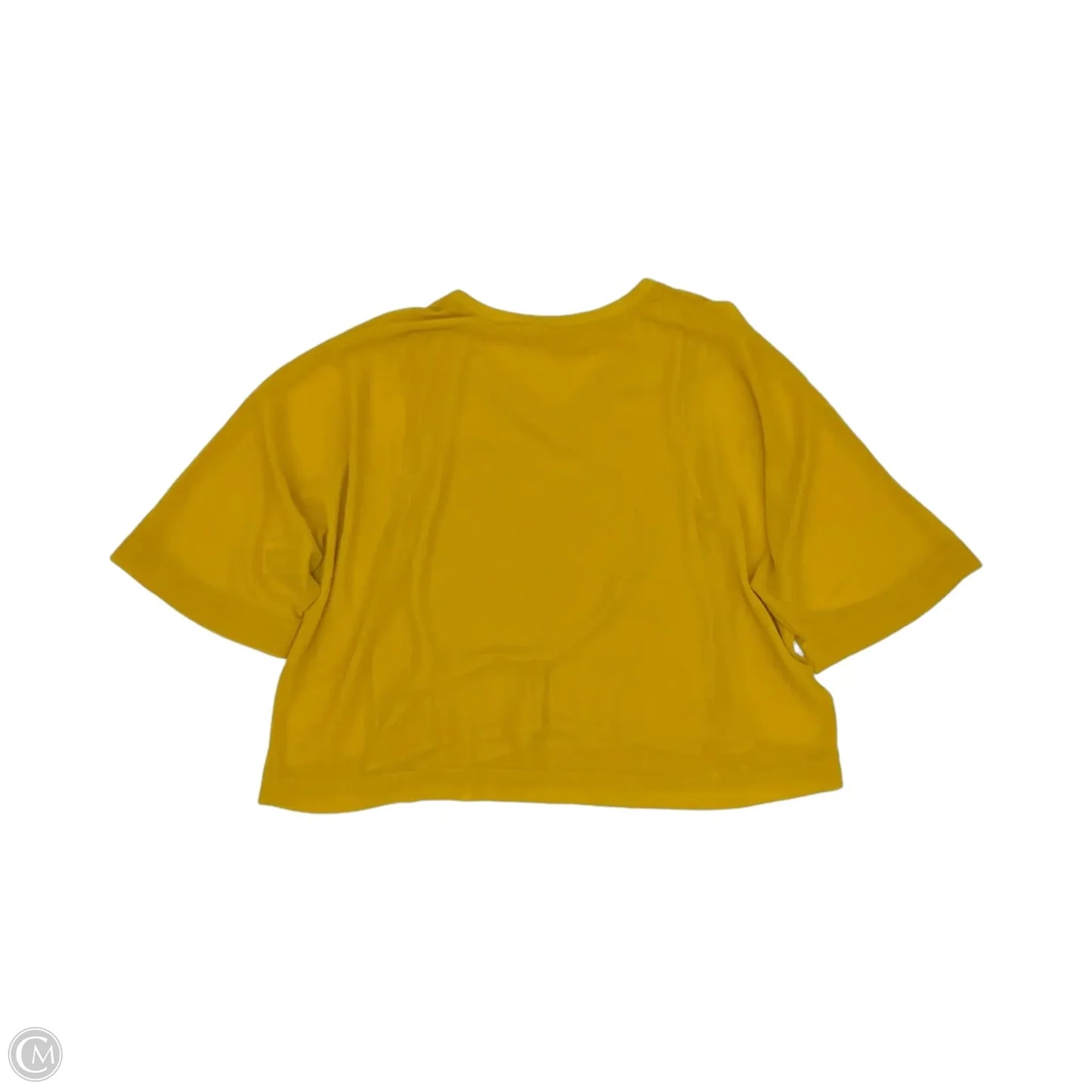Blouse Short Sleeve By Marled In Yellow, Size: L