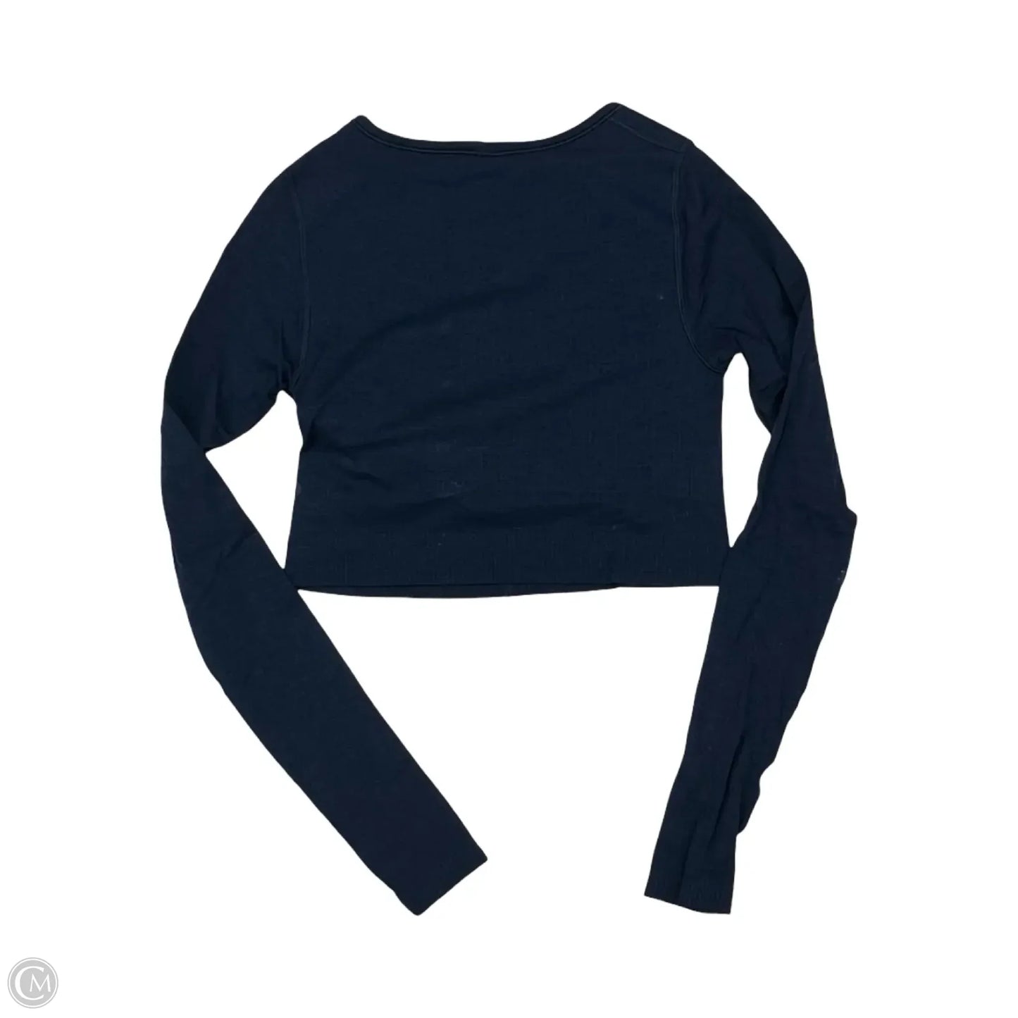 Athletic Top Long Sleeve Crewneck By Lululemon In Navy, Size: S