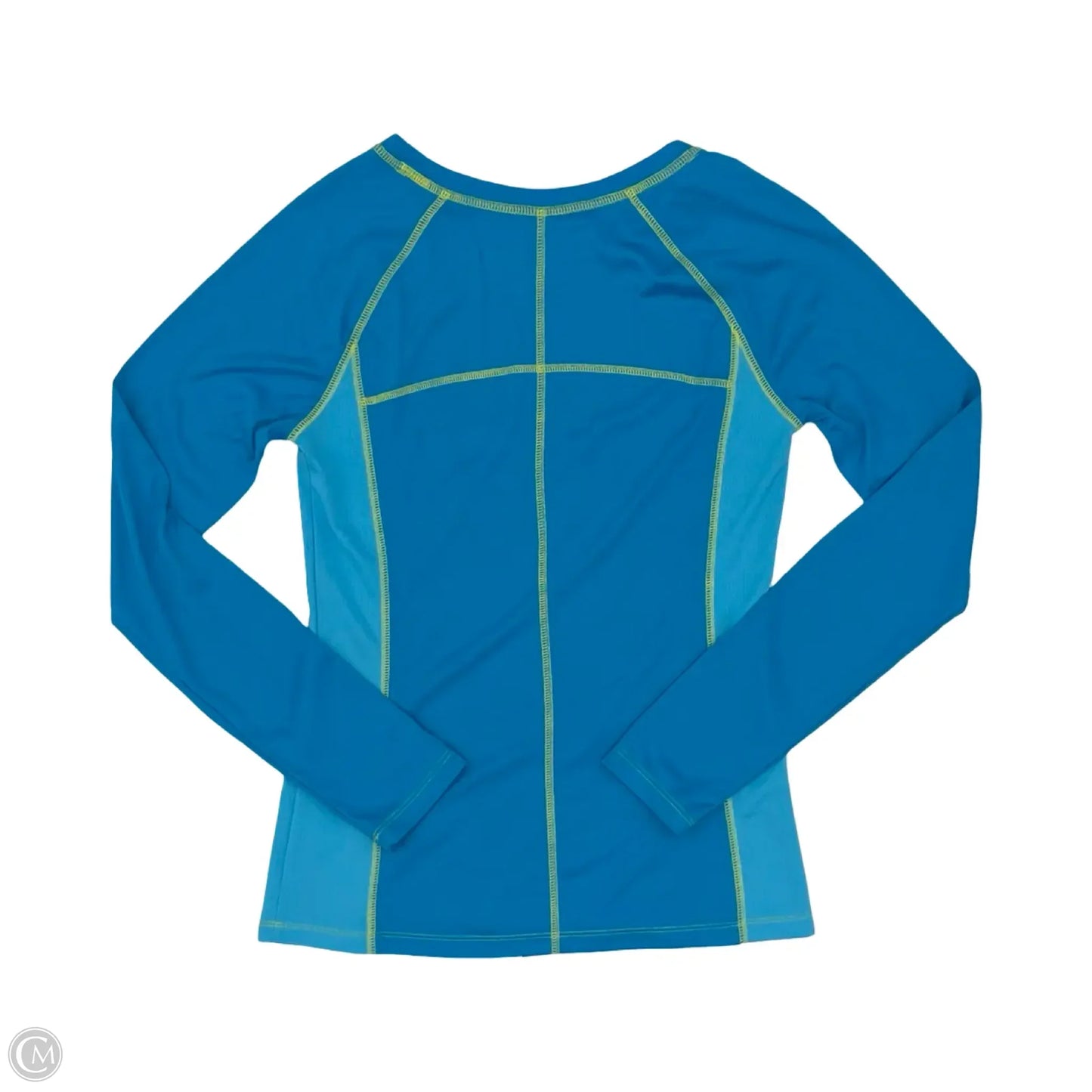 Athletic Top Long Sleeve Crewneck By Tek Gear In Blue, Size: S