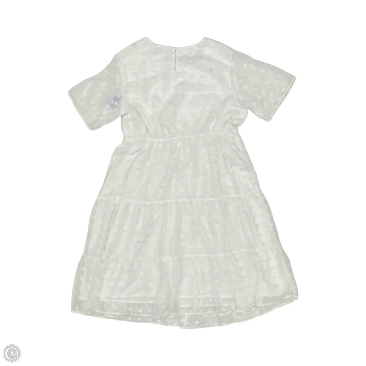 Dress Party Midi By Clothes Mentor In White, Size: 16