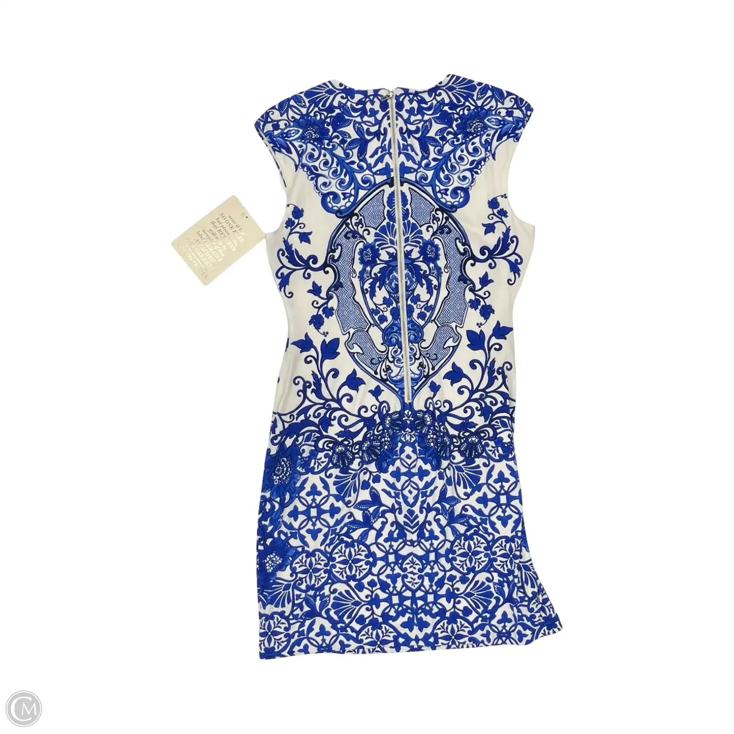 Dress Party Short By Boston Proper In Blue & White, Size: 12