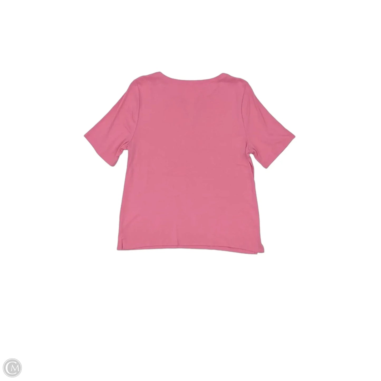 Top Short Sleeve By Talbots In Pink, Size: Xl