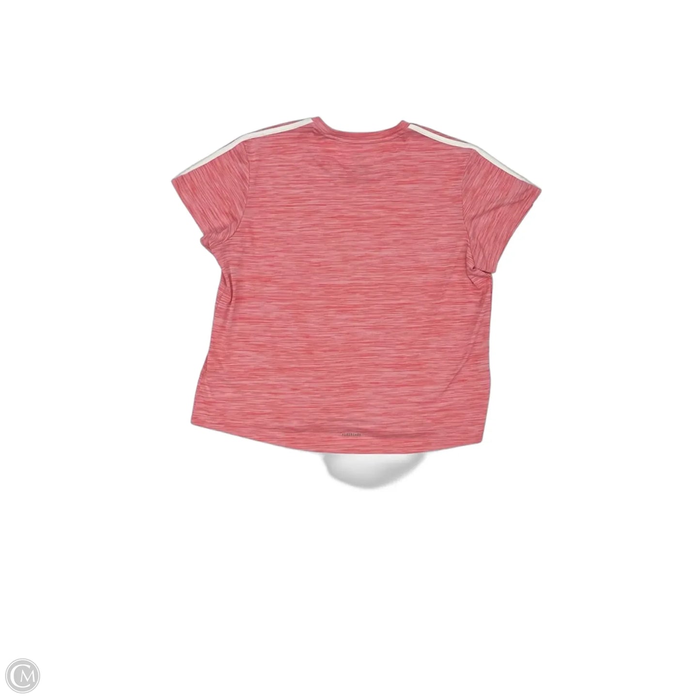 Athletic Top Short Sleeve By Adidas In Red, Size: 3