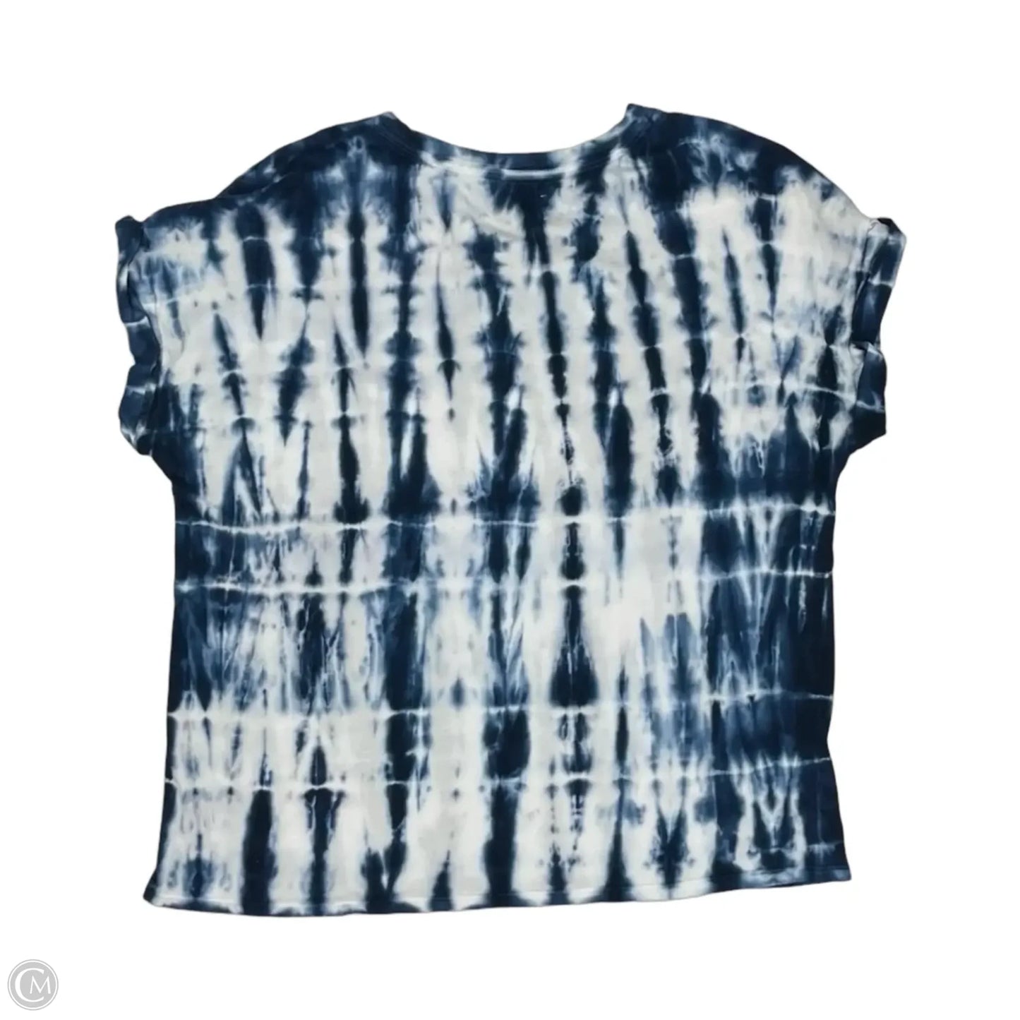 Top Short Sleeve By Lou And Grey In Blue & White, Size: S