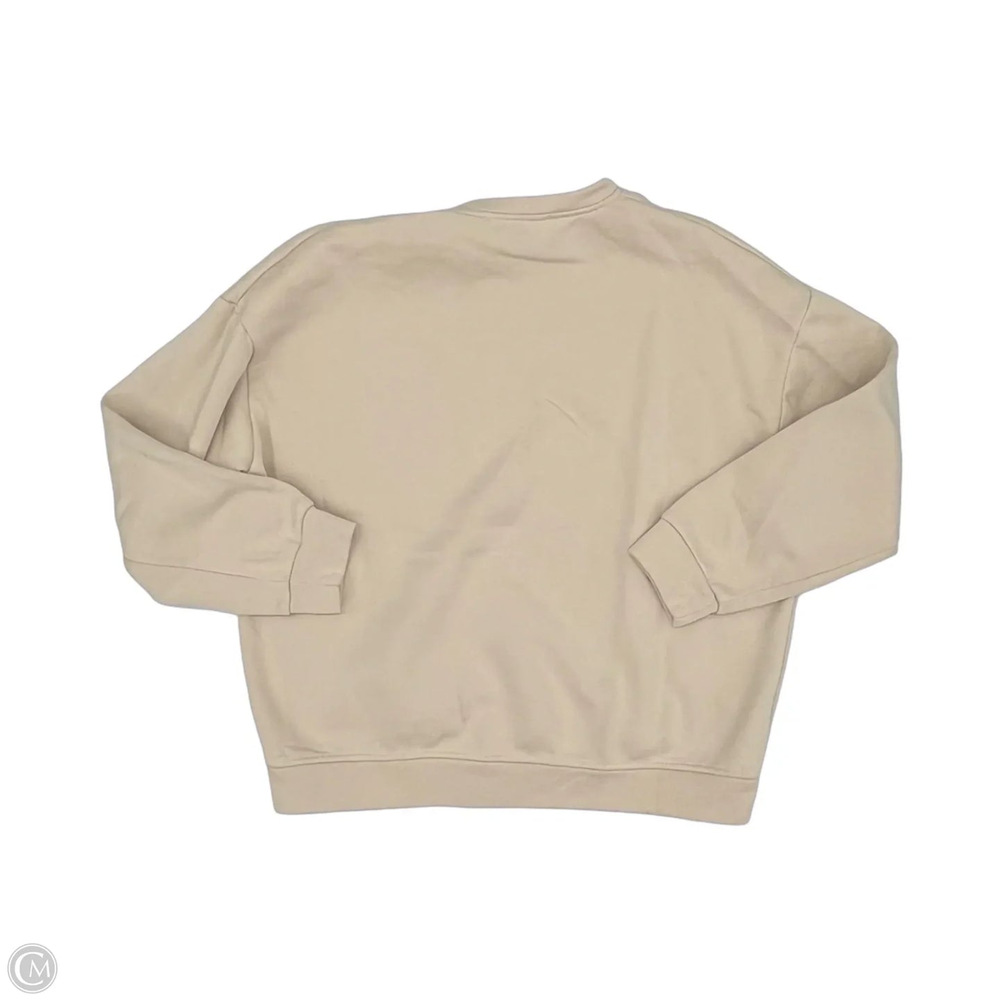 Sweatshirt Crewneck By Vintage Havana In Tan, Size: S