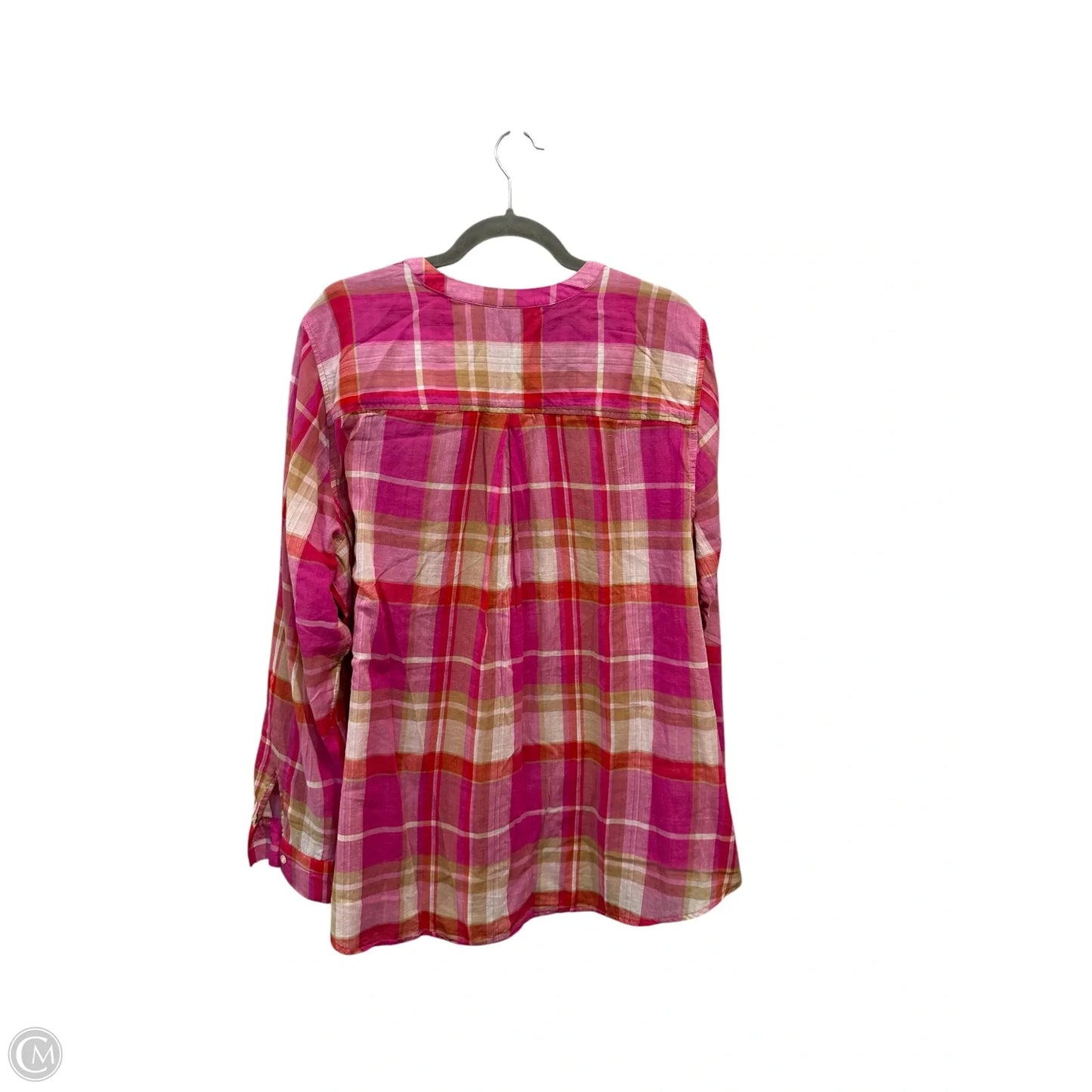 Blouse 3/4 Sleeve By Lane Bryant In Plaid Pattern, Size: 2x