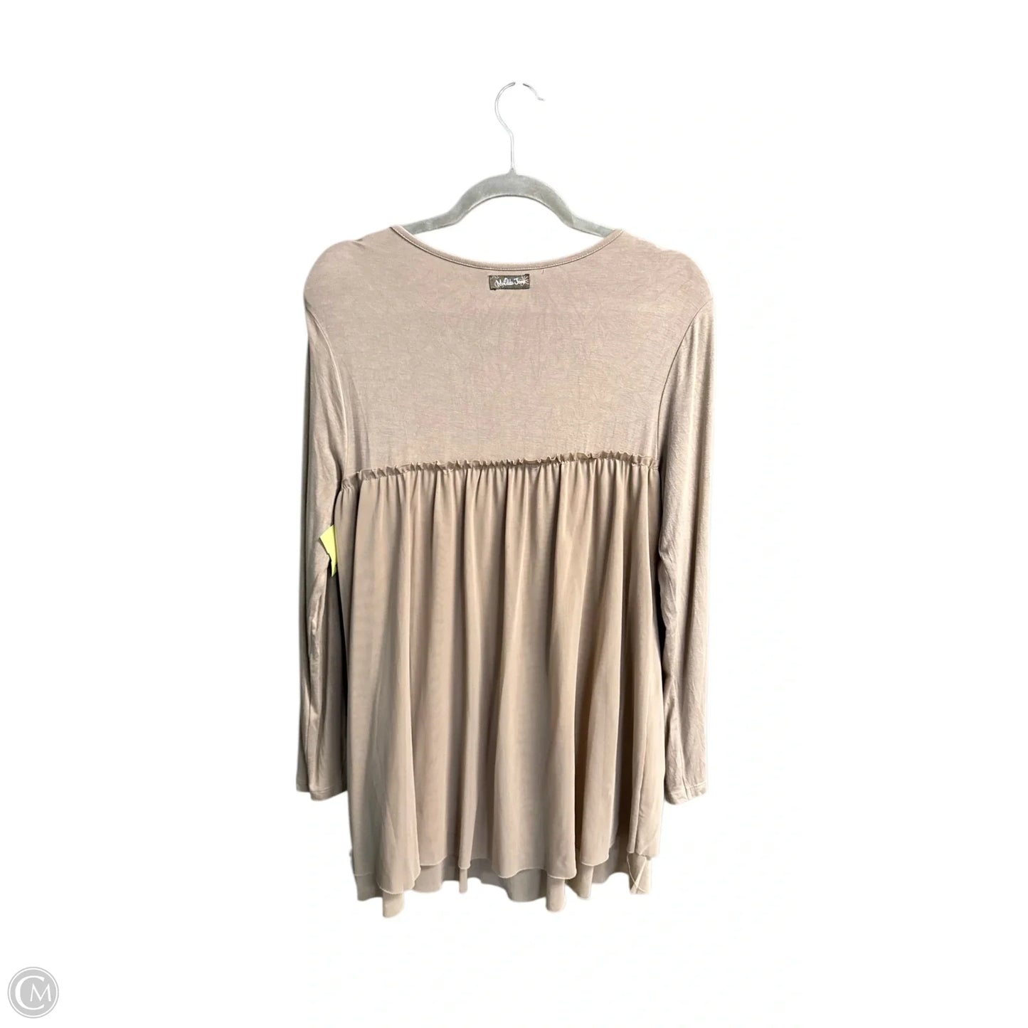 Top Long Sleeve By Matilda Jane In Brown, Size: M