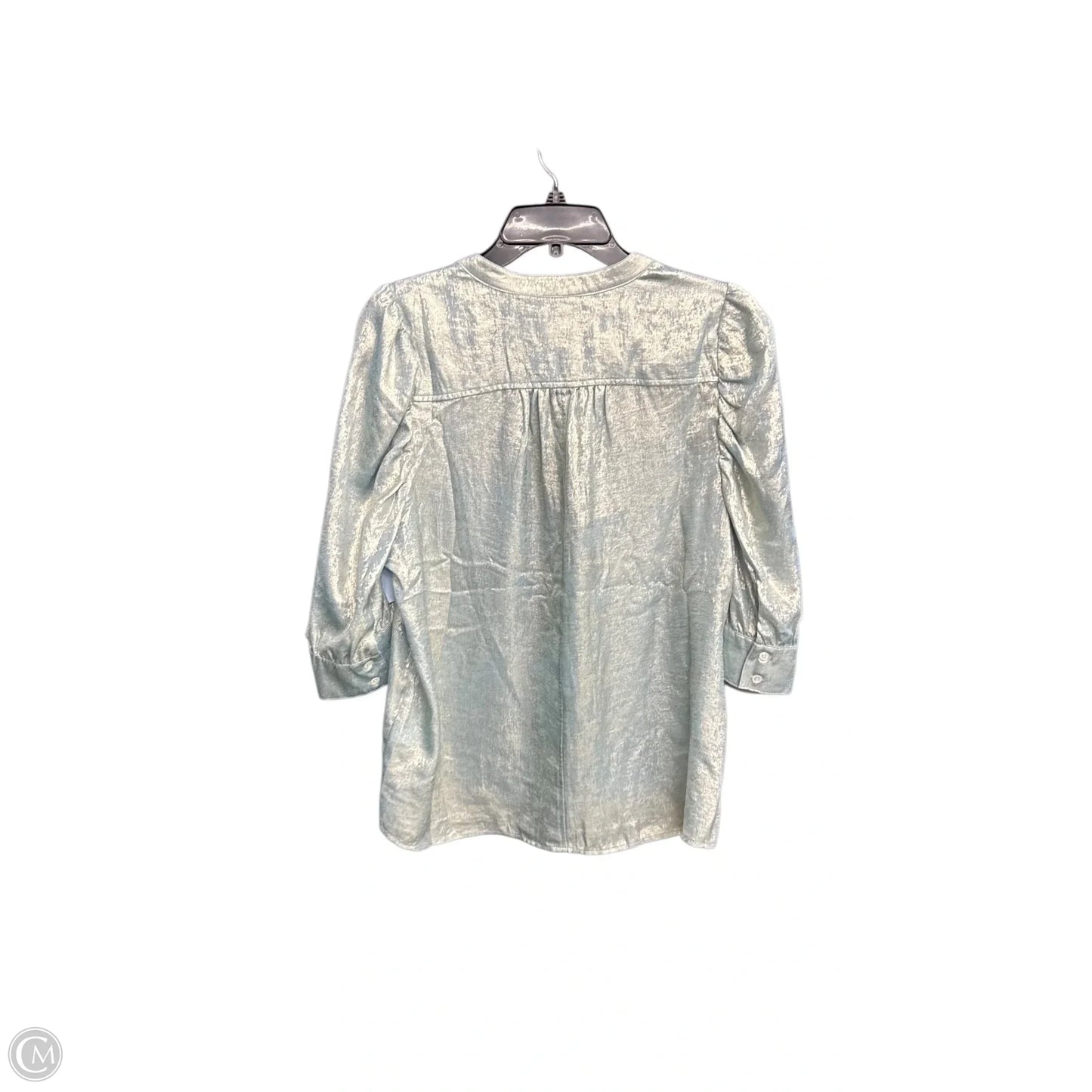 Top Short Sleeve By Dear John In Silver, Size: L
