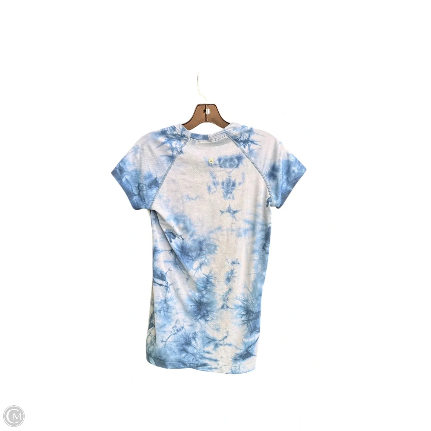 Athletic Top Short Sleeve By Lululemon In Blue, Size: M