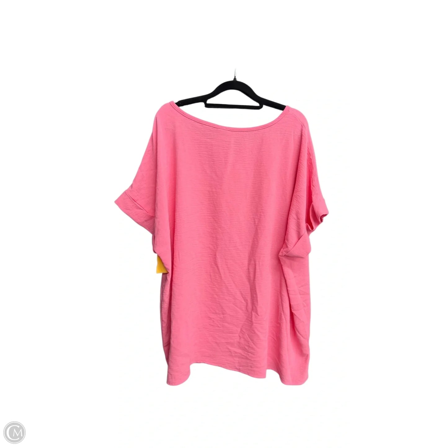 Top Short Sleeve By Cato In Pink, Size: 2x