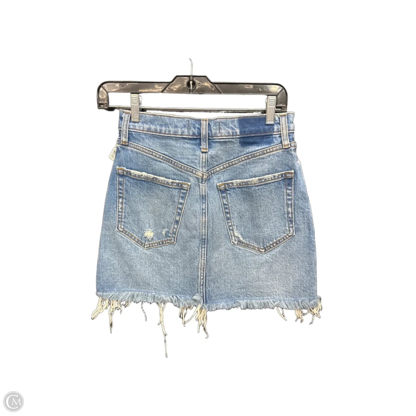 Skirt Mini & Short By Abercrombie And Fitch In Blue Denim, Size: 0