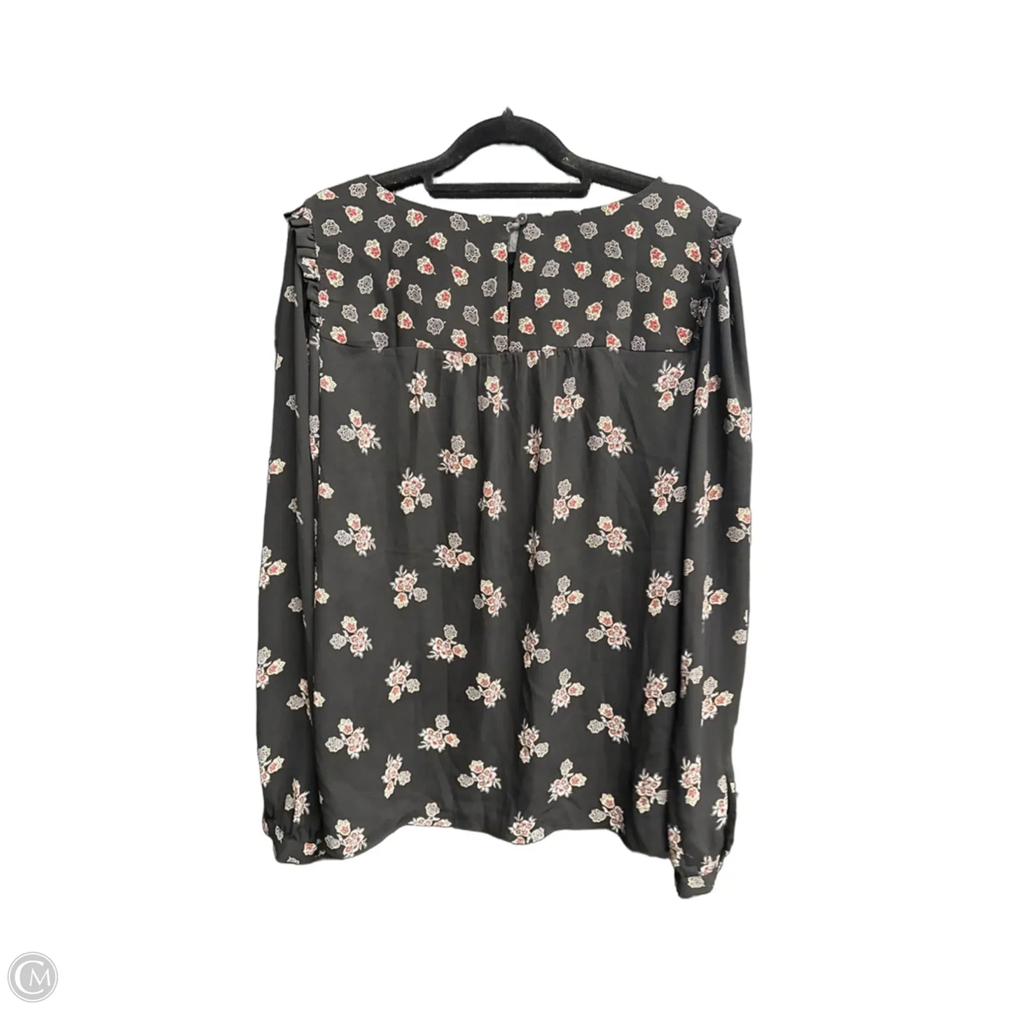 Top Long Sleeve By Loft In Floral Print, Size: M