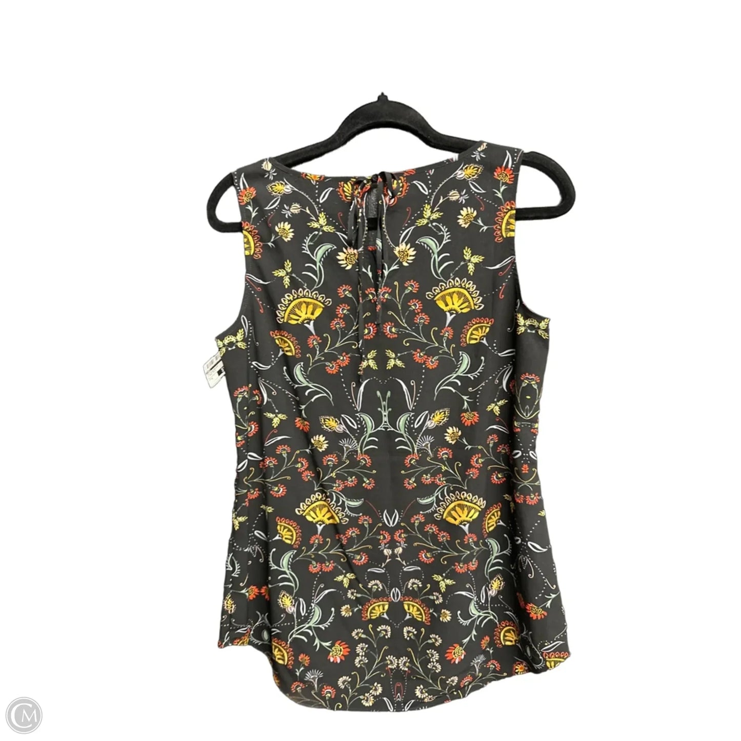 Top Sleeveless By Cabi In Floral Print, Size: S