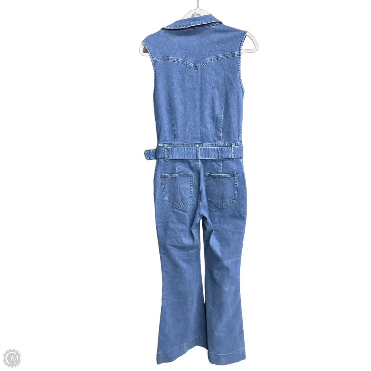 Jumpsuit By Clothes Mentor In Blue Denim, Size: M