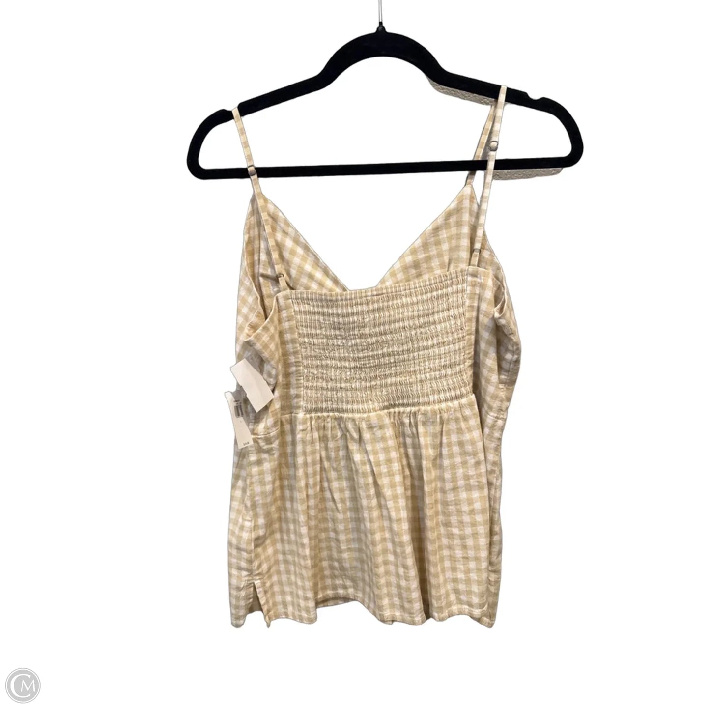 Top Sleeveless By Old Navy In Yellow, Size: L