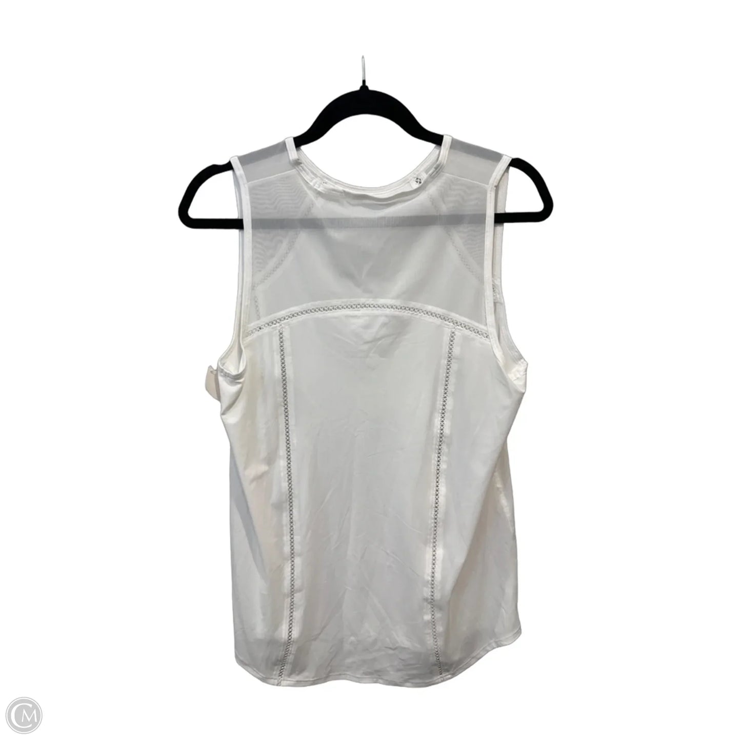 Athletic Tank Top By Lululemon In White, Size: L