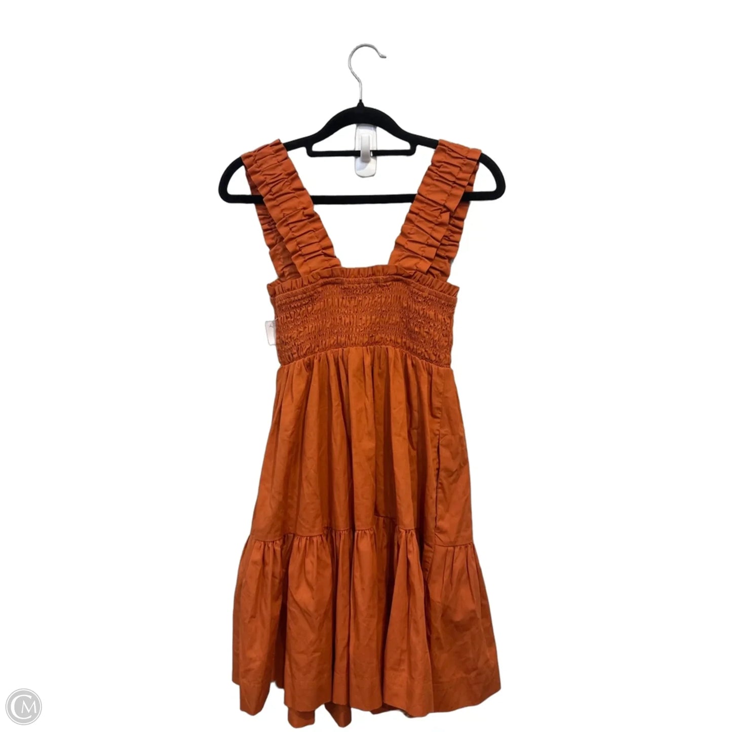 Dress Casual Midi By Abercrombie And Fitch In Orange, Size: S