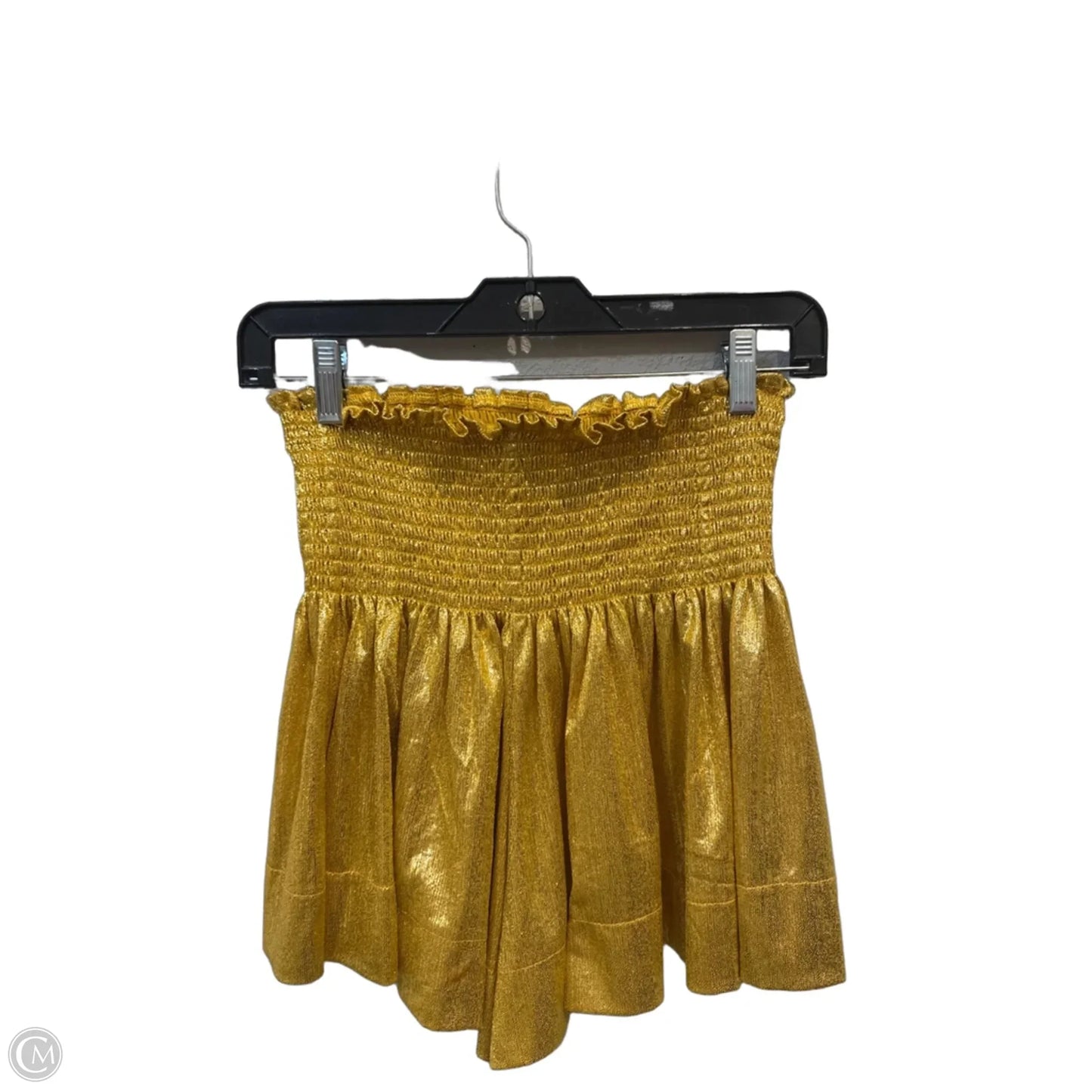 Shorts By Clothes Mentor In Gold, Size: Xs
