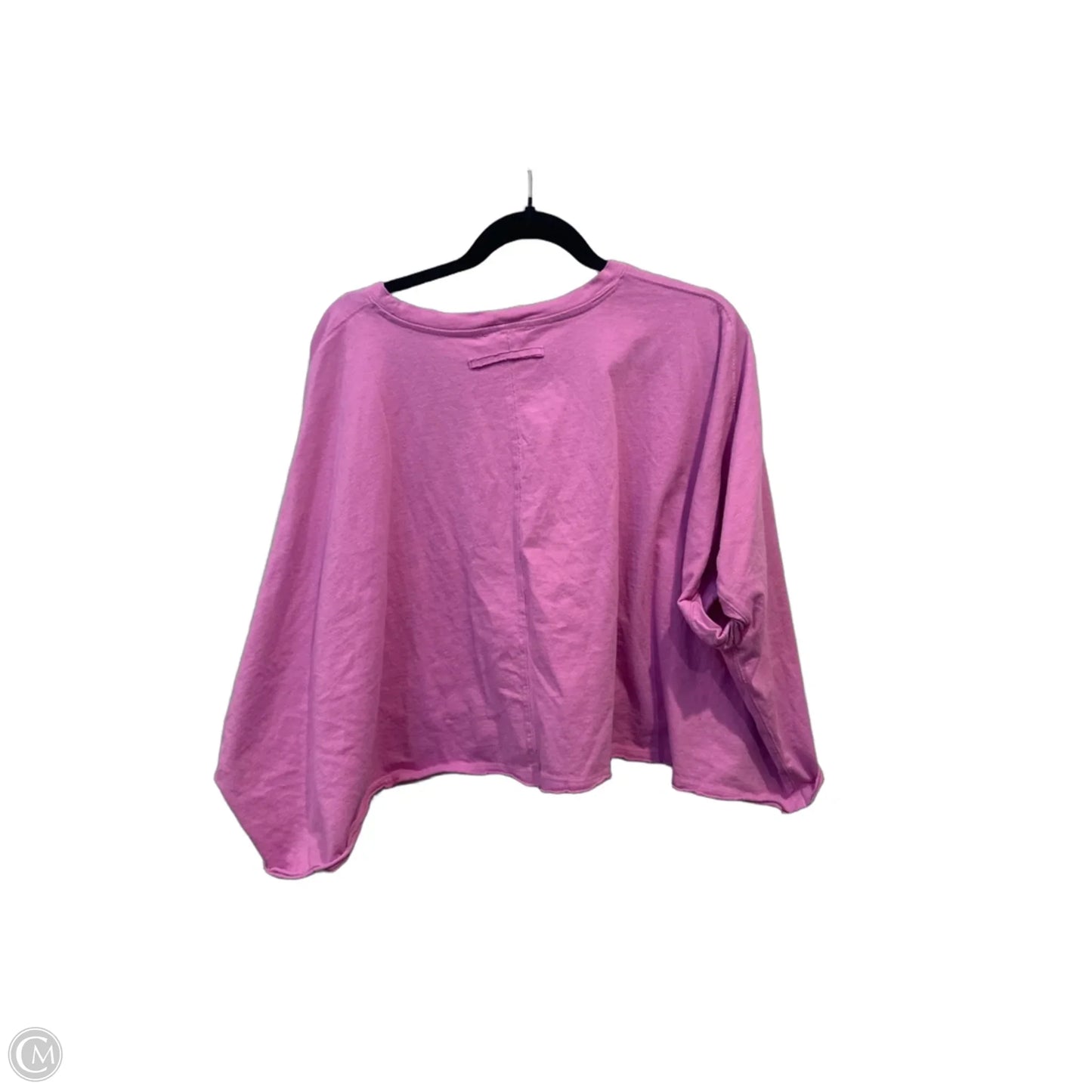 Top Short Sleeve By Zenana In Pink, Size: Osfm