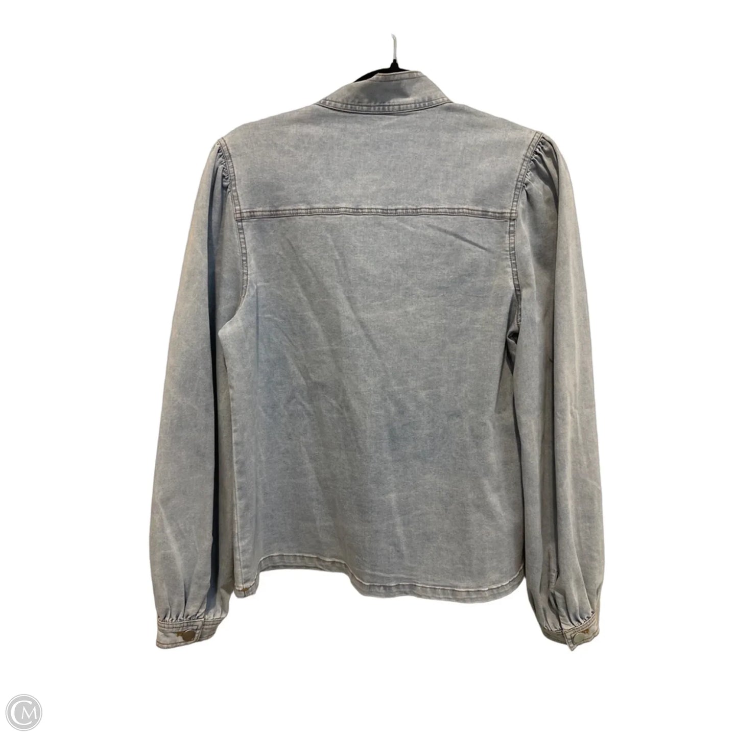 Top Long Sleeve By Clothes Mentor In Blue Denim, Size: S