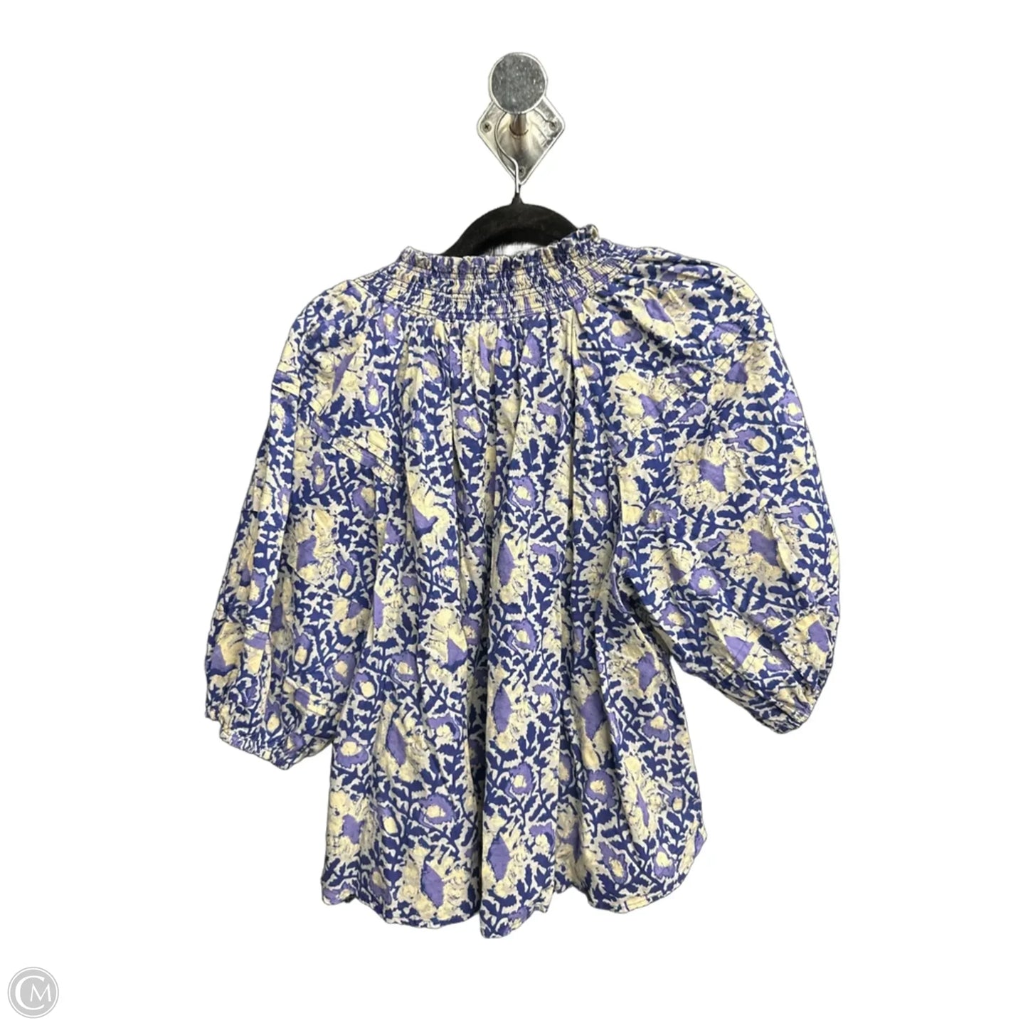 Top Short Sleeve By Free People In Floral Print, Size: S