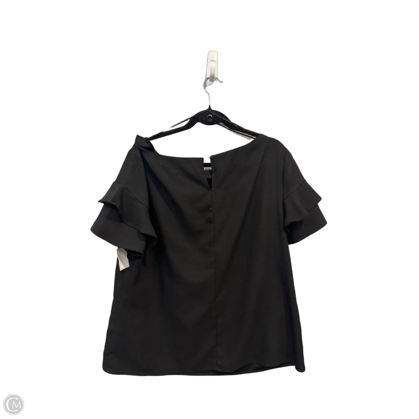 Top Short Sleeve By Banana Republic In Black, Size: Xl