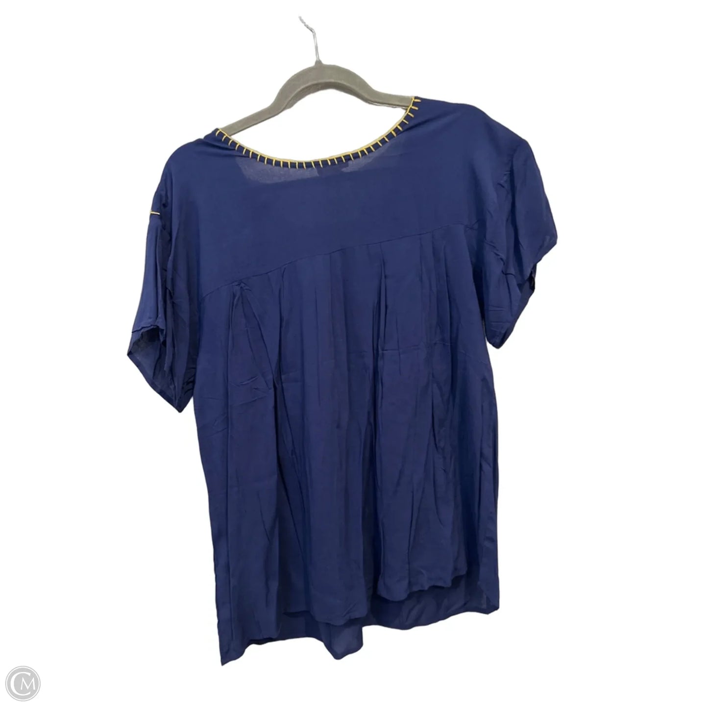Top Short Sleeve By Clothes Mentor In Navy, Size: M