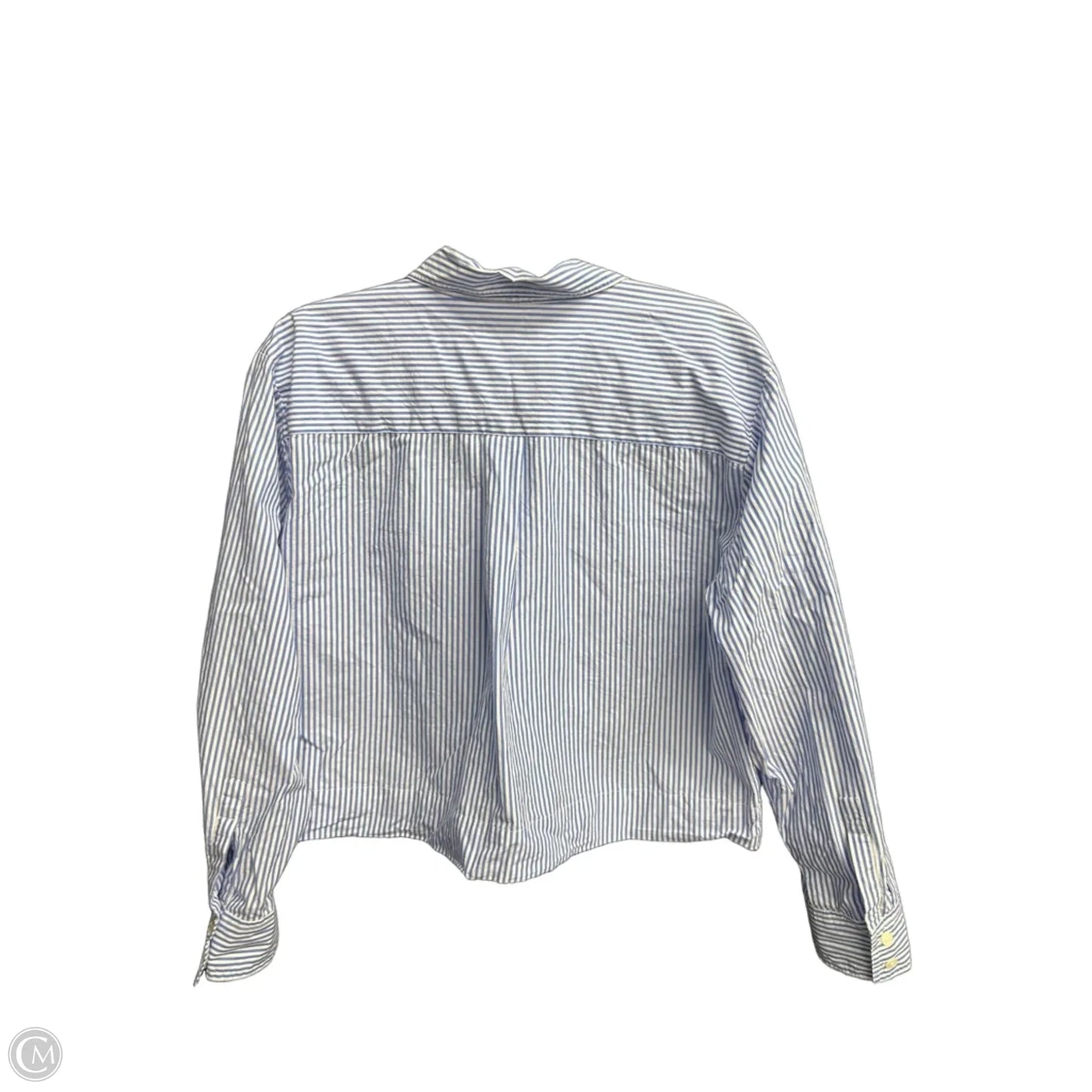 Top Long Sleeve By Loft In Striped Pattern, Size: M