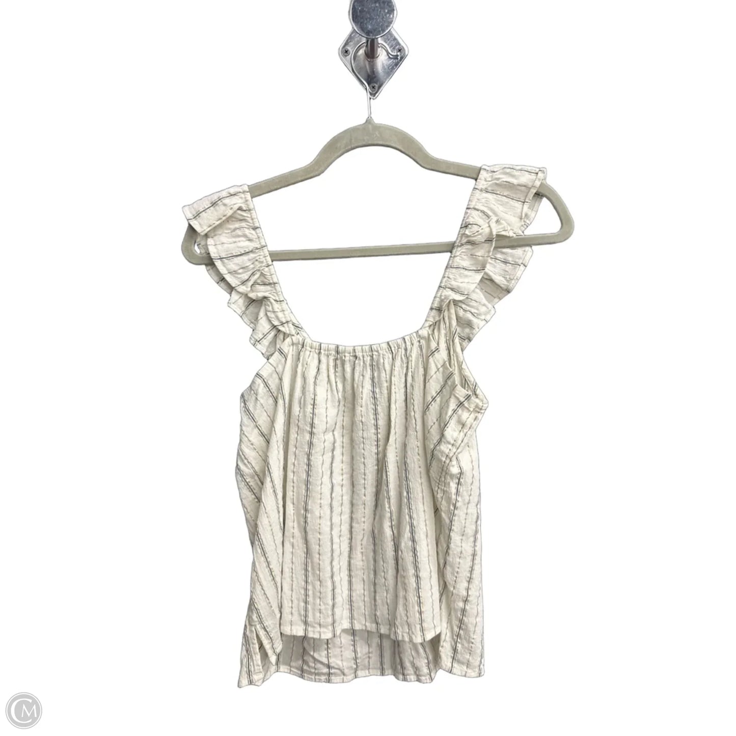 Blouse Sleeveless By Loft In Striped Pattern, Size: Xs