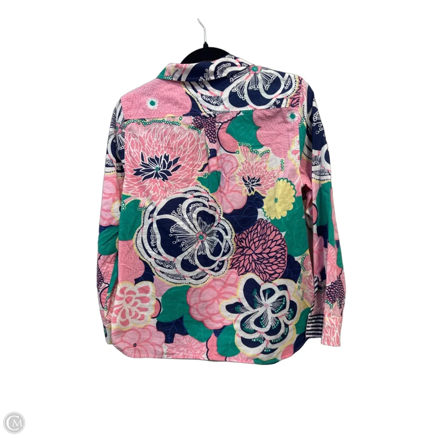 Top Long Sleeve By Talbots In Floral Print, Size: Mp