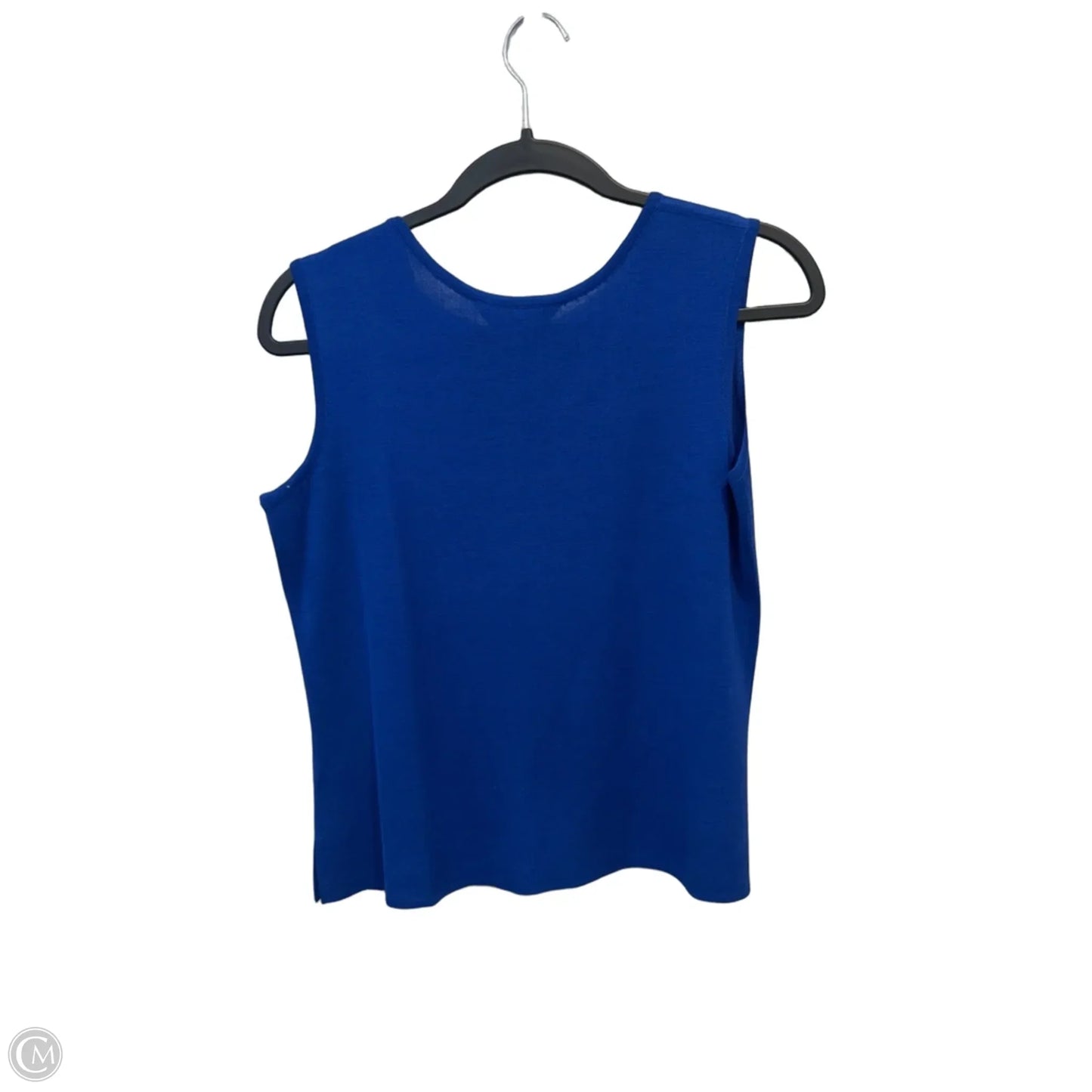 Top Sleeveless By Ming Wang In Blue, Size: S