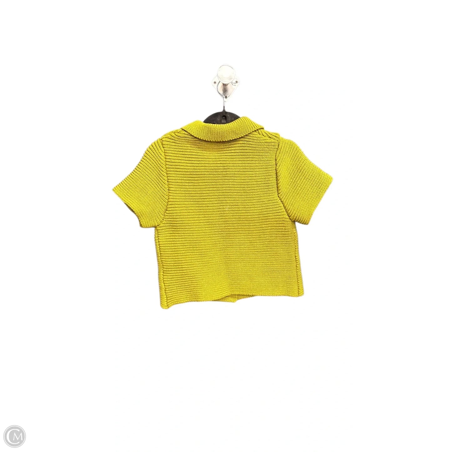 Blouse Short Sleeve By Zara In Green, Size: S