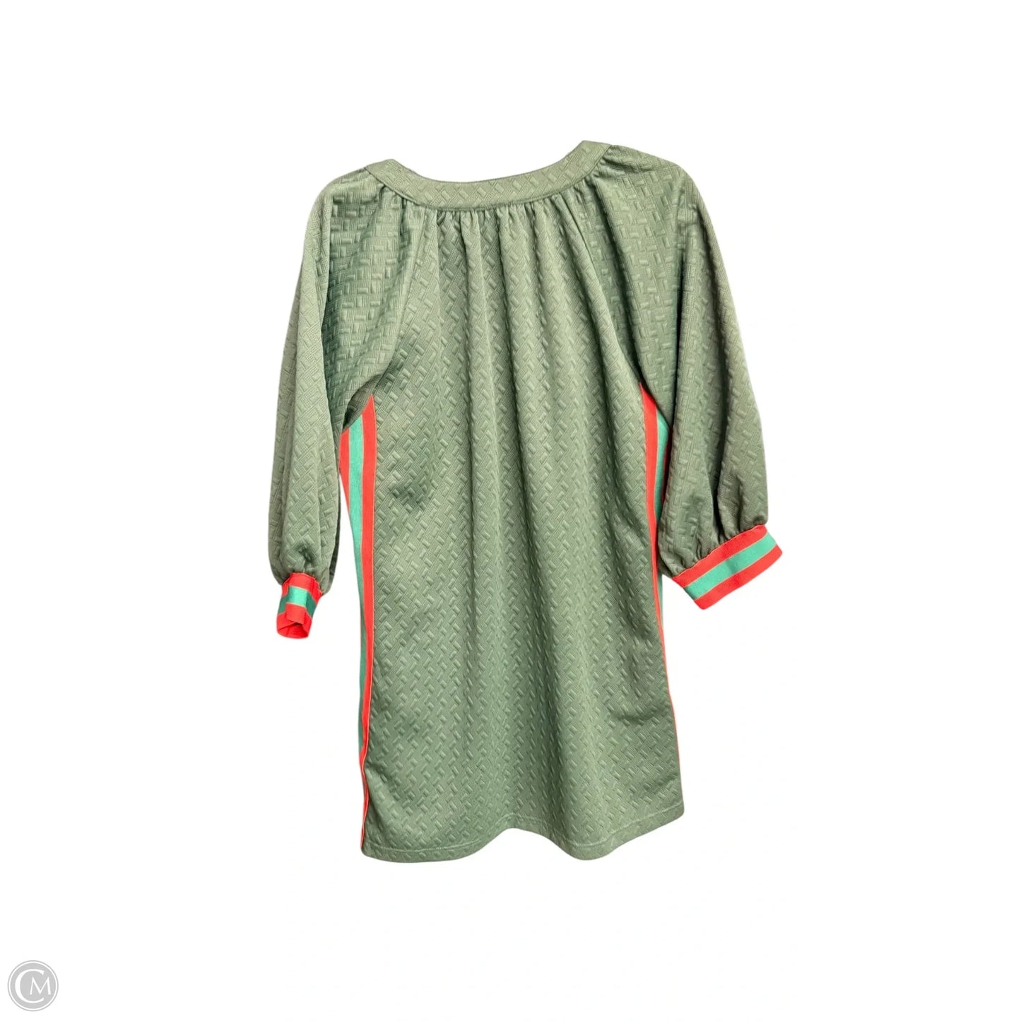 Dress Casual Midi By Entro In Green & Red, Size: S