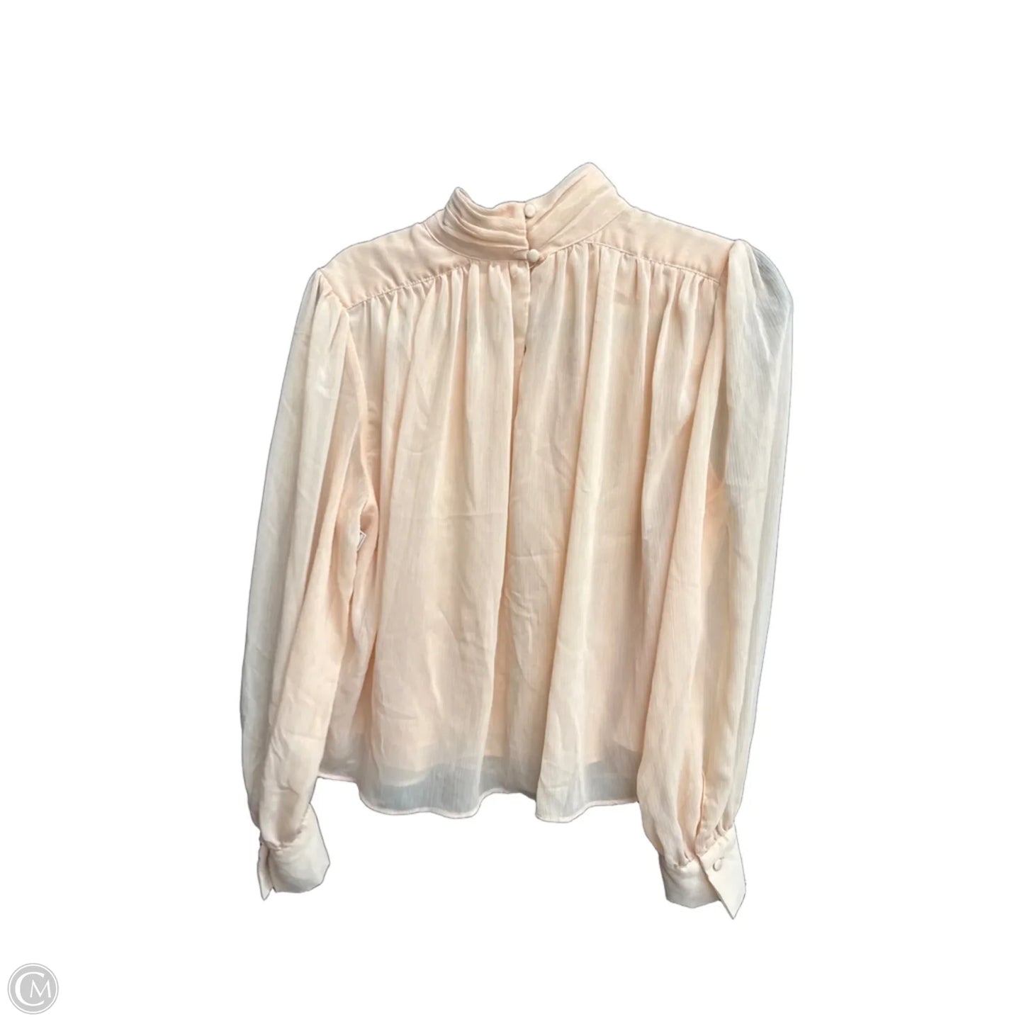 Top Long Sleeve By Future Collective In Peach, Size: M