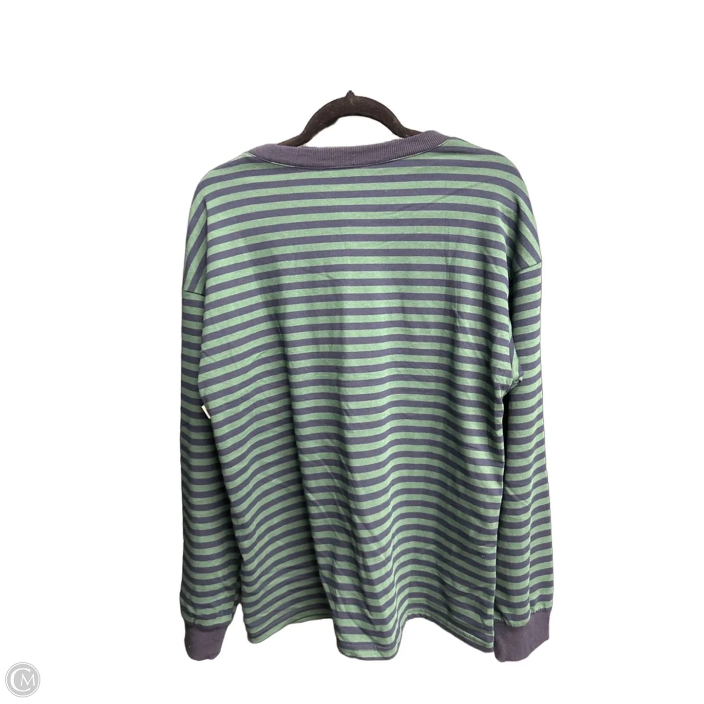 Top Long Sleeve By Clothes Mentor In Striped Pattern, Size: L