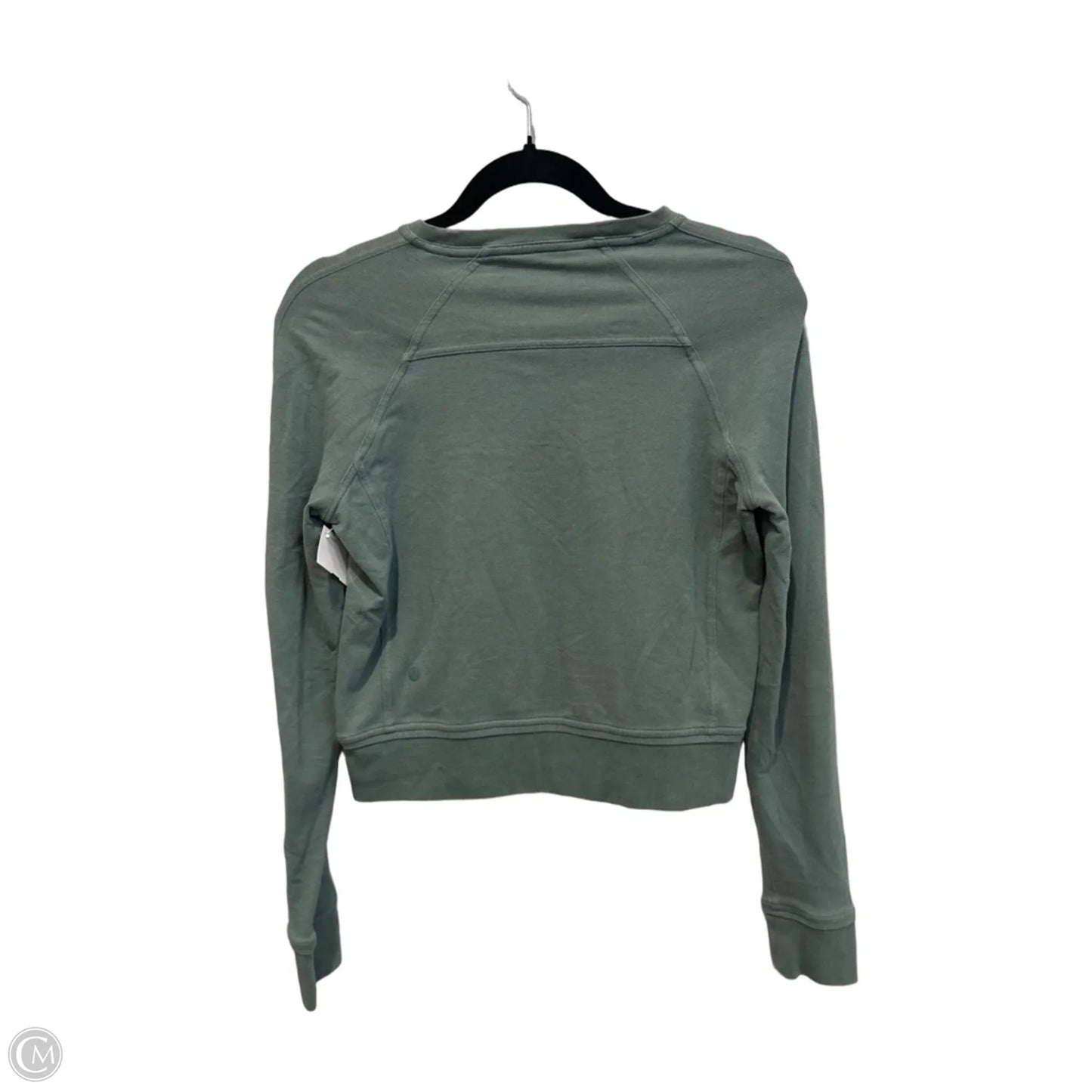 Athletic Top Long Sleeve Crewneck By Lululemon In Green, Size: S