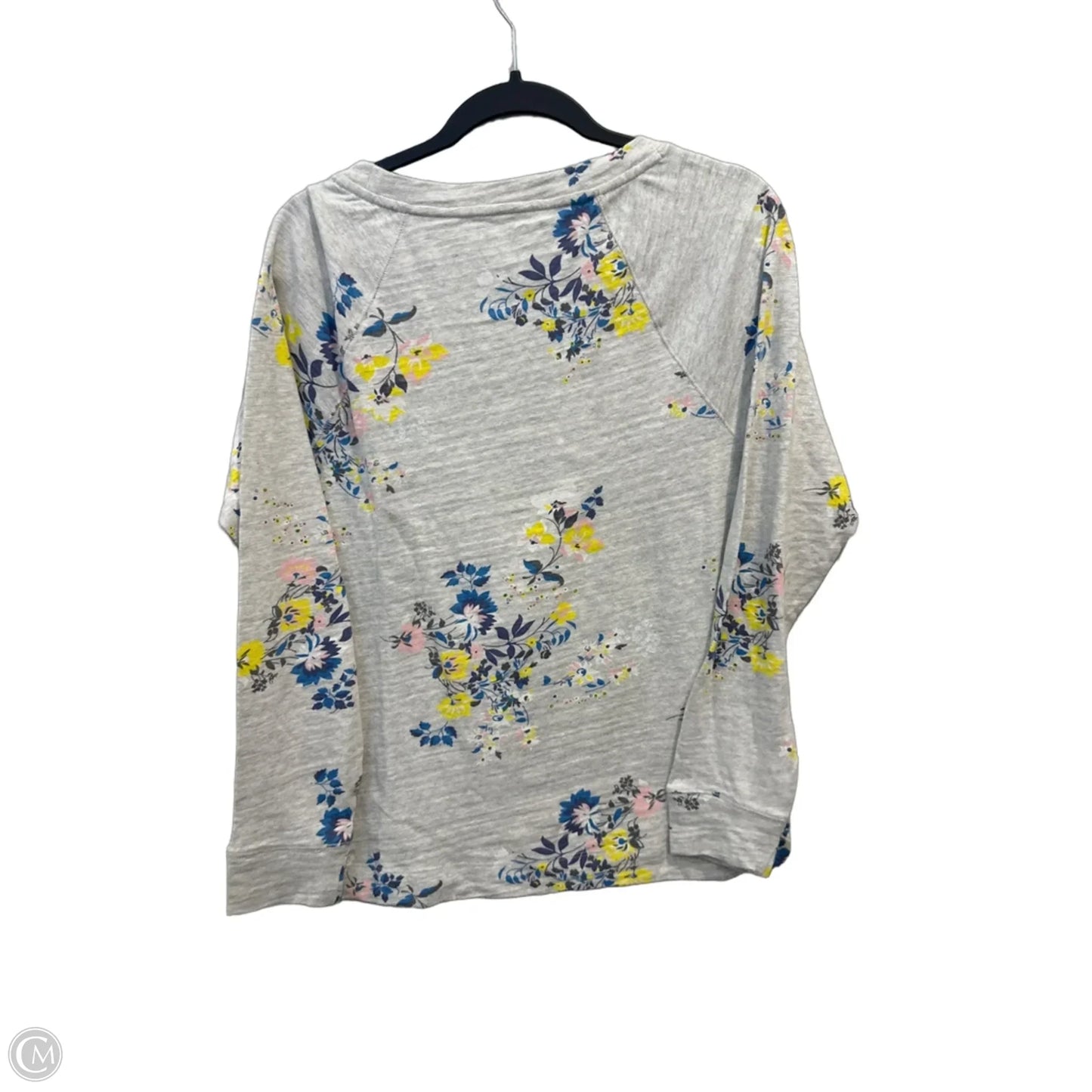 Top Long Sleeve By Loft In Floral Print, Size: M