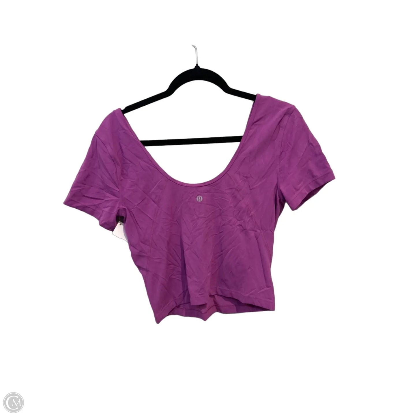 Athletic Top Short Sleeve By Lululemon In Purple, Size: S
